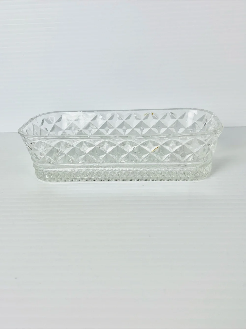 Glass Vintage Anchor Hocking Wexford butter Dish Lid